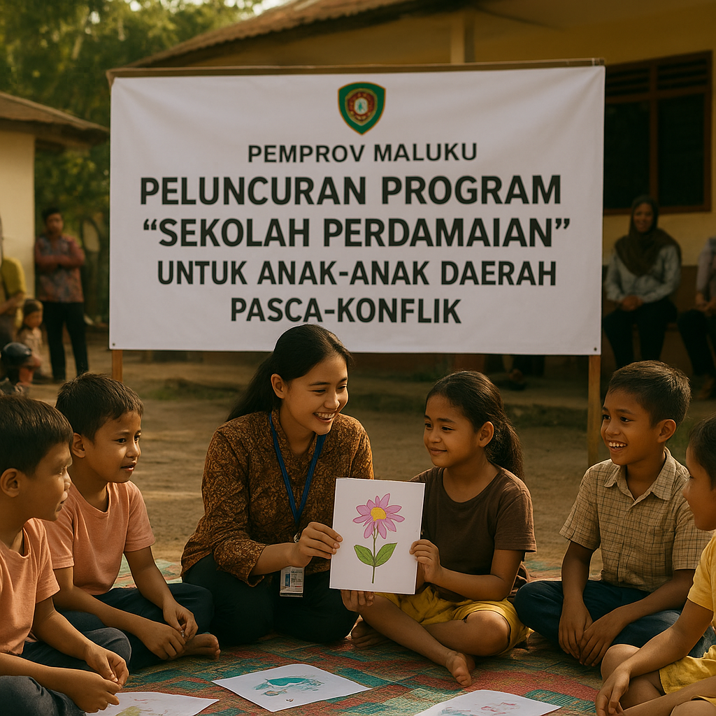 Pemprov Maluku Luncurkan Program 'Sekolah Perdamaian' untuk Anak-Anak di Daerah Pasca-Konflik
