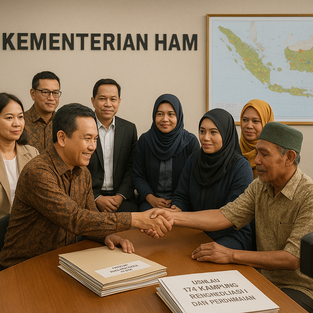 Kementerian HAM Terima Usulan 174 Kampung Rekonsiliasi dan Perdamaian (Redam)
