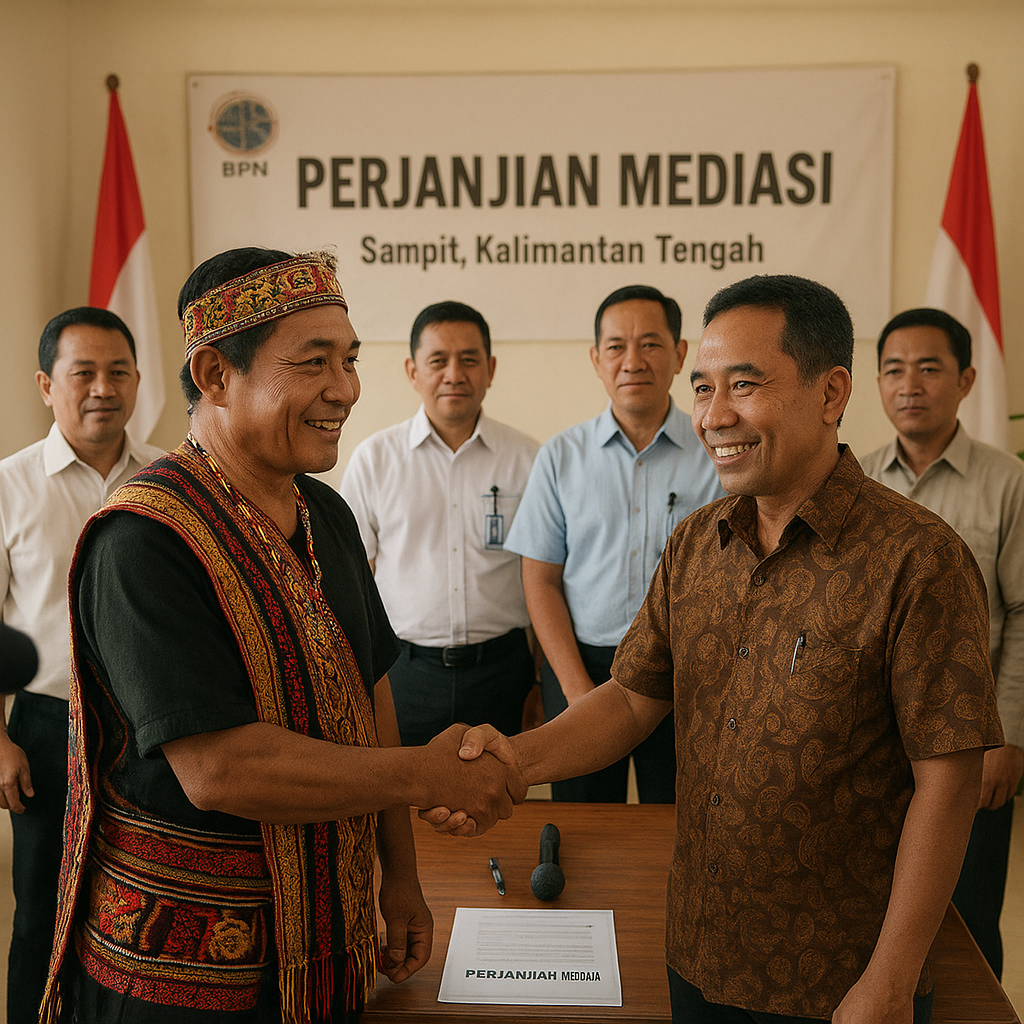 Warga Sampit dan Dayak Sepakat Akhiri Konflik Lahan dengan Mediasi