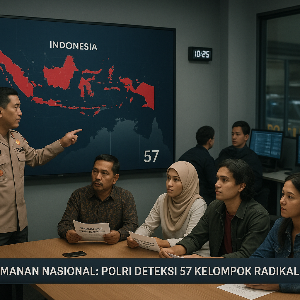 Keamanan Nasional: Polri Deteksi 57 Kelompok Radikal Baru, Fokus pada Deradikalisasi Berbasis Komunitas