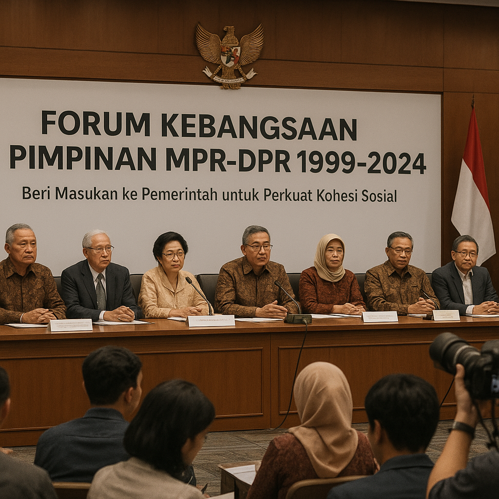 Forum Kebangsaan Pimpinan MPR-DPR 1999-2024 Beri Masukan ke Pemerintah untuk Perkuat Kohesi Sosial