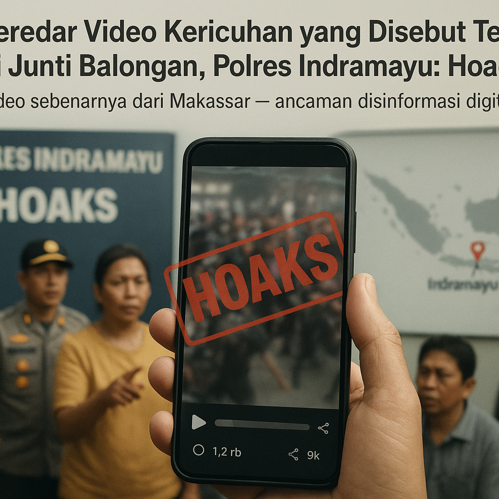 Beredar Video Kericuhan yang Disebut Terjadi di Junti Balongan, Polres Indramayu: Hoaks