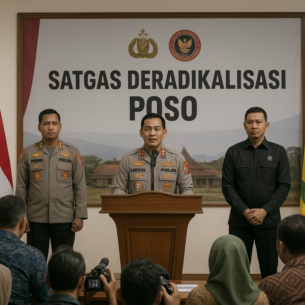 Polri dan BNPT Sepakat Bentuk Satgas Deradikalisasi di Poso