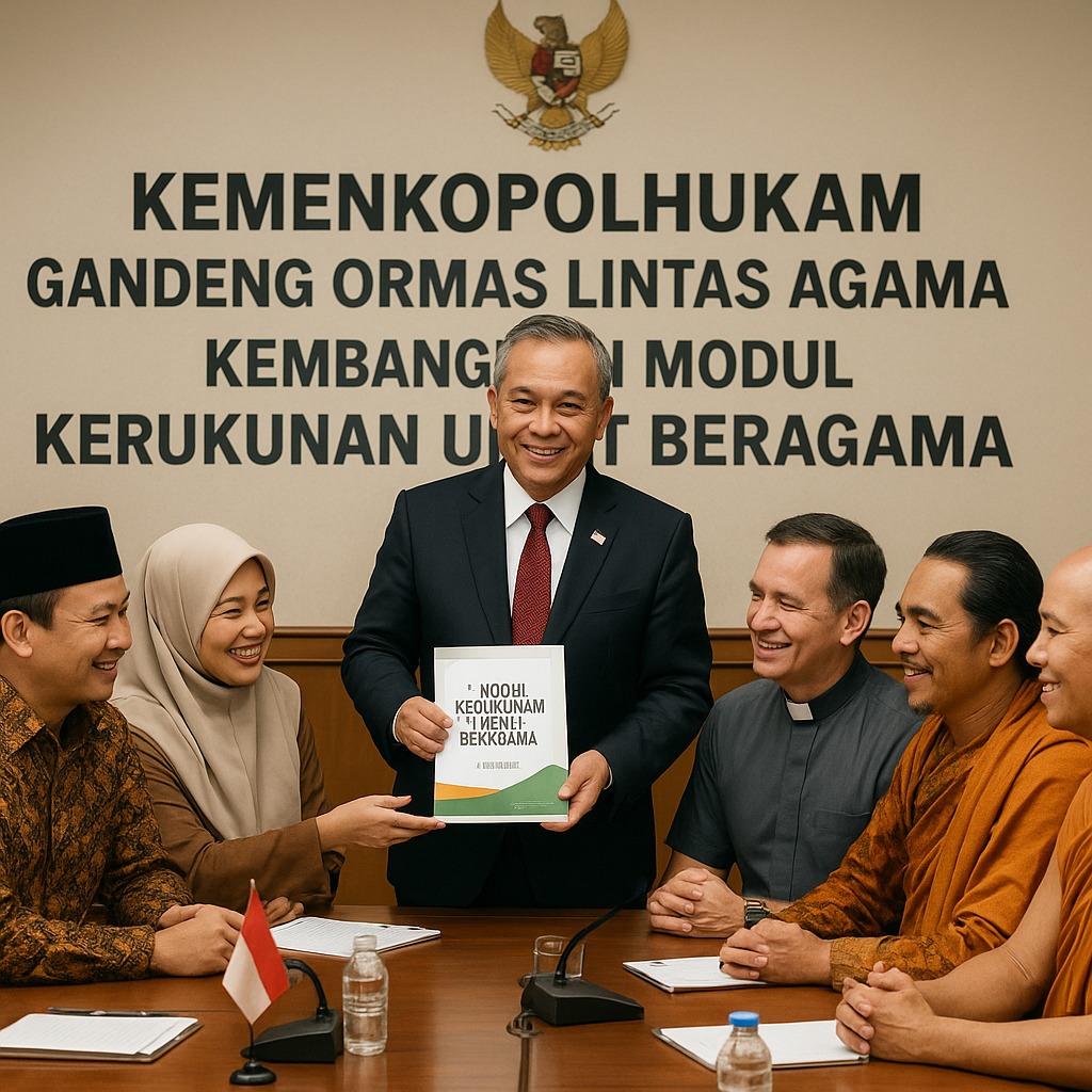 Kemenkopolhukam Gandeng Ormas Lintas Agama Kembangkan Modul Kerukunan Umat Beragama di Daerah Rawan