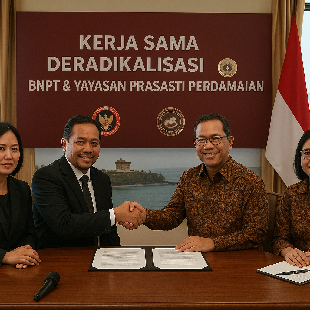 BNPT dan Yayasan Prasasti Perdamaian Jalin Kerja Sama untuk Program Deradikalisasi di Lapas Nusakambangan