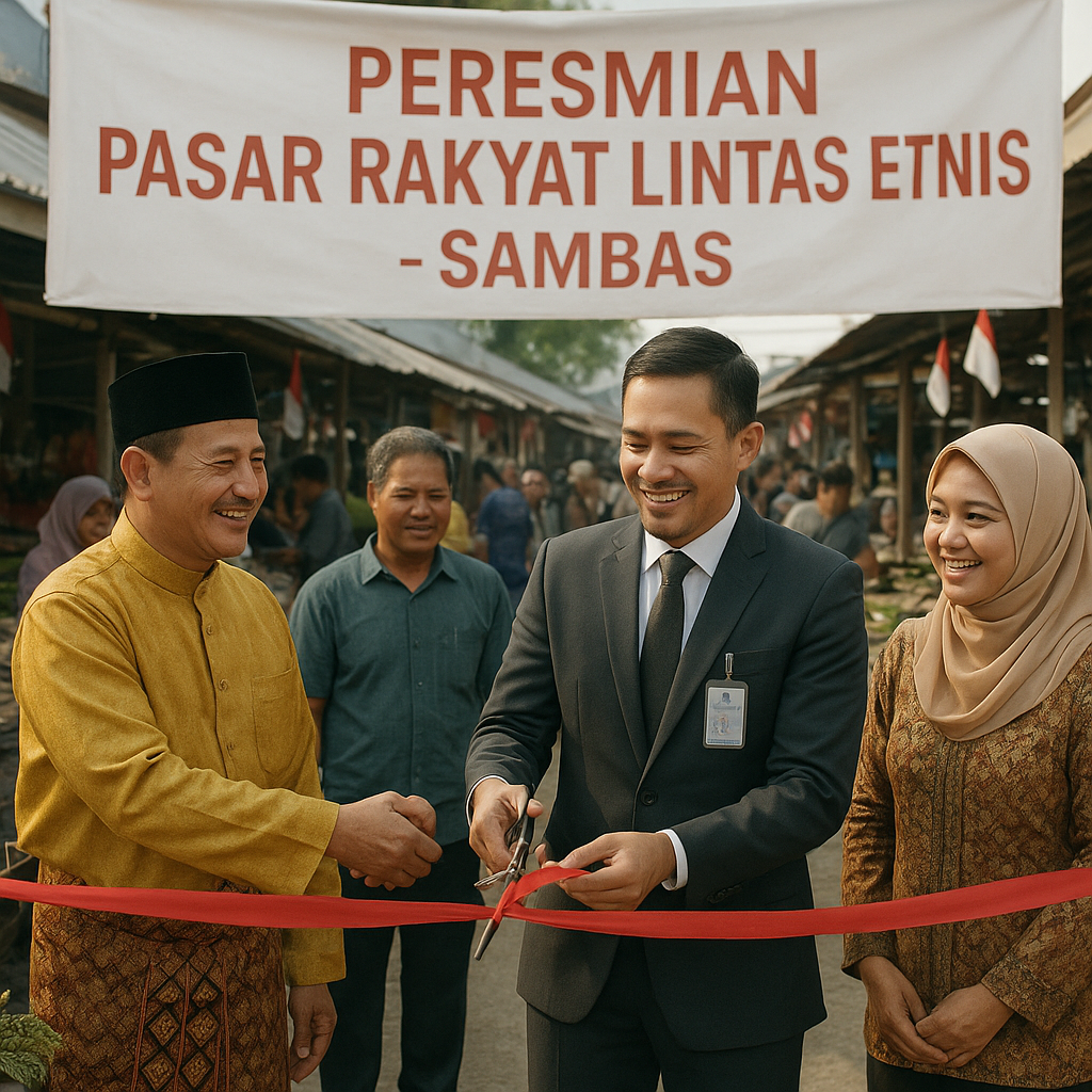 Pemulihan Ekonomi Pasca Konflik di Sambas: Pasar Rakyat Lintas Etnis Diresmikan
