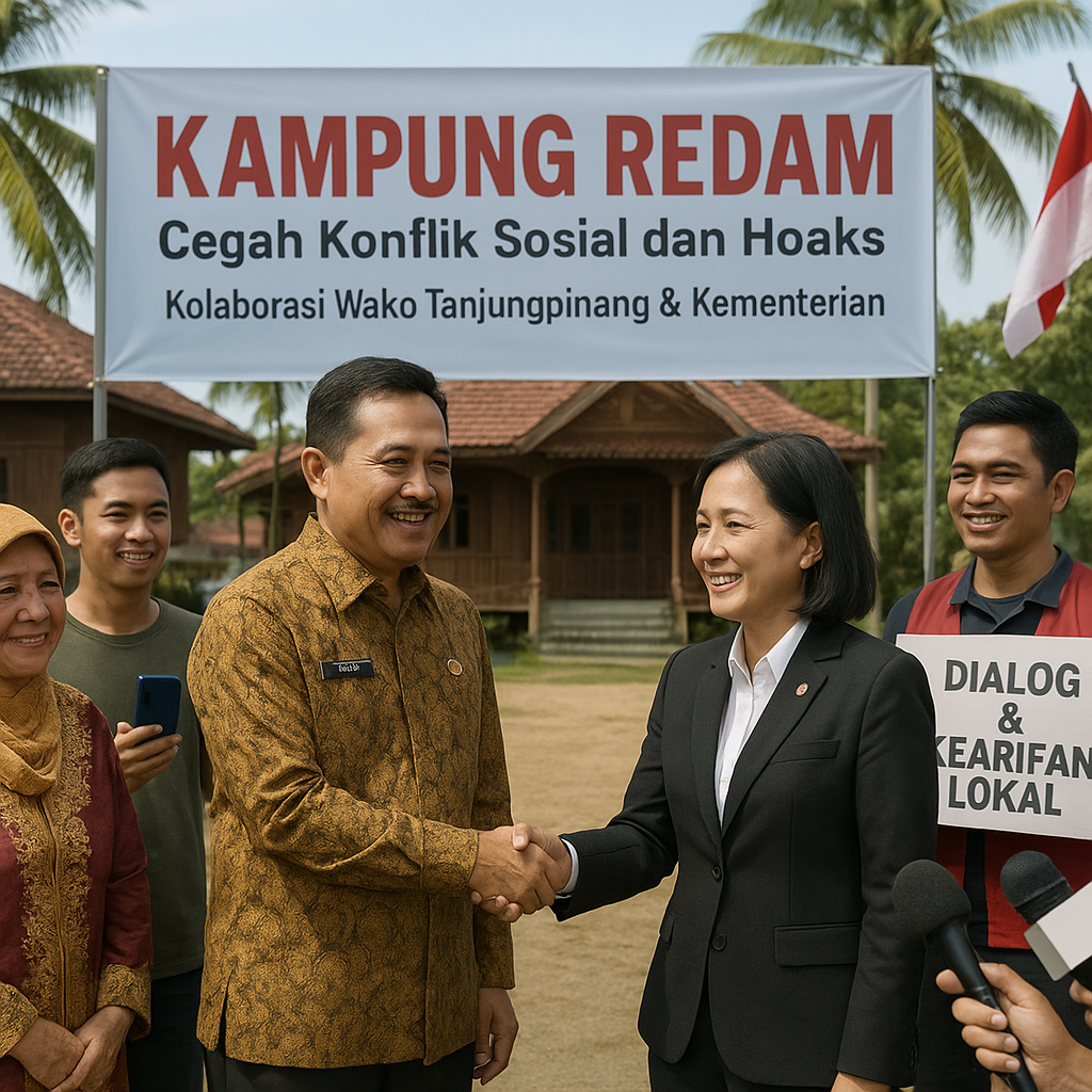Cegah Konflik Sosial dan Hoaks, Wako Tanjungpinang Gandeng Kemenham Bentuk Kampung Redam