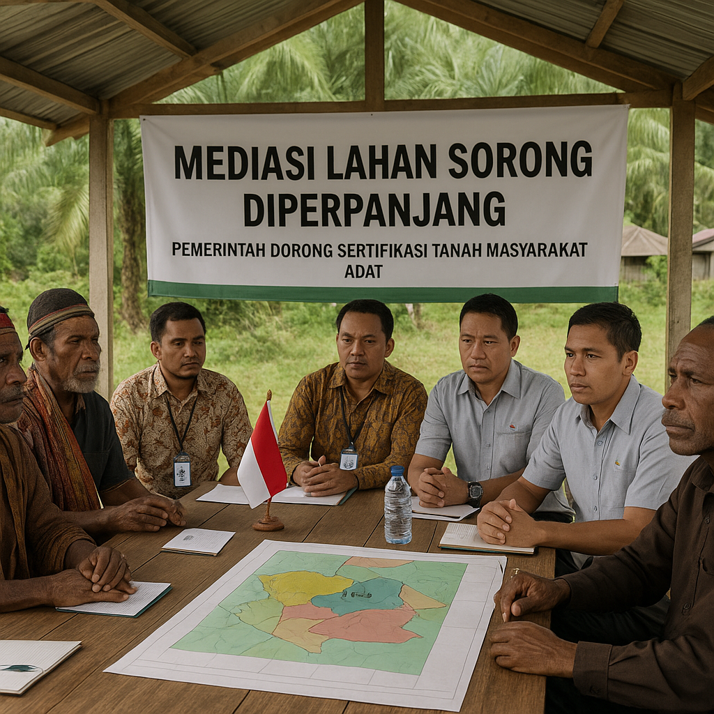 Mediasi Lahan Sorong Diperpanjang, Pemerintah Dorong Sertifikasi Tanah Masyarakat Adat