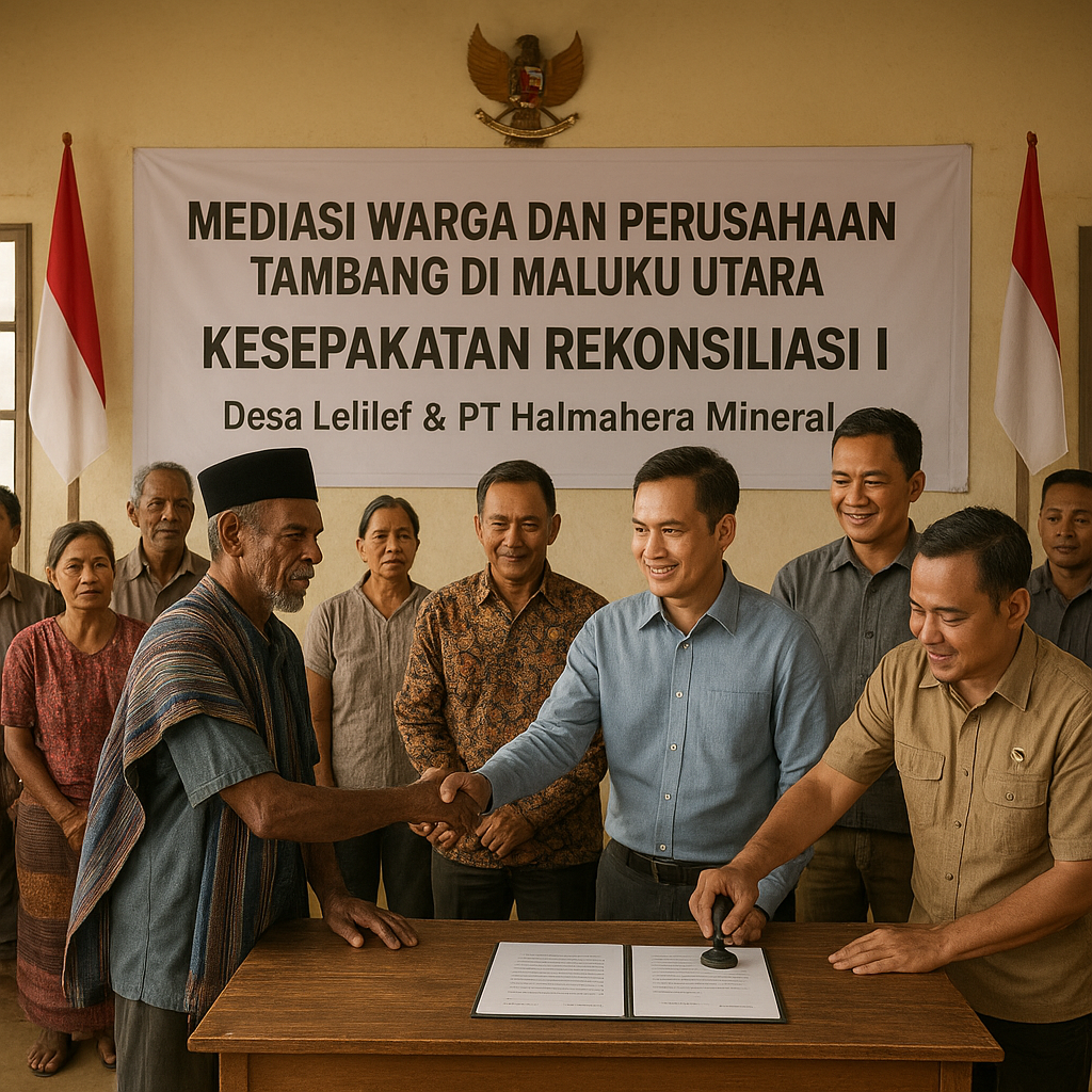 Mediasi Warga dan Perusahaan Tambang di Maluku Utara Capai Kesepakatan Rekonsiliasi