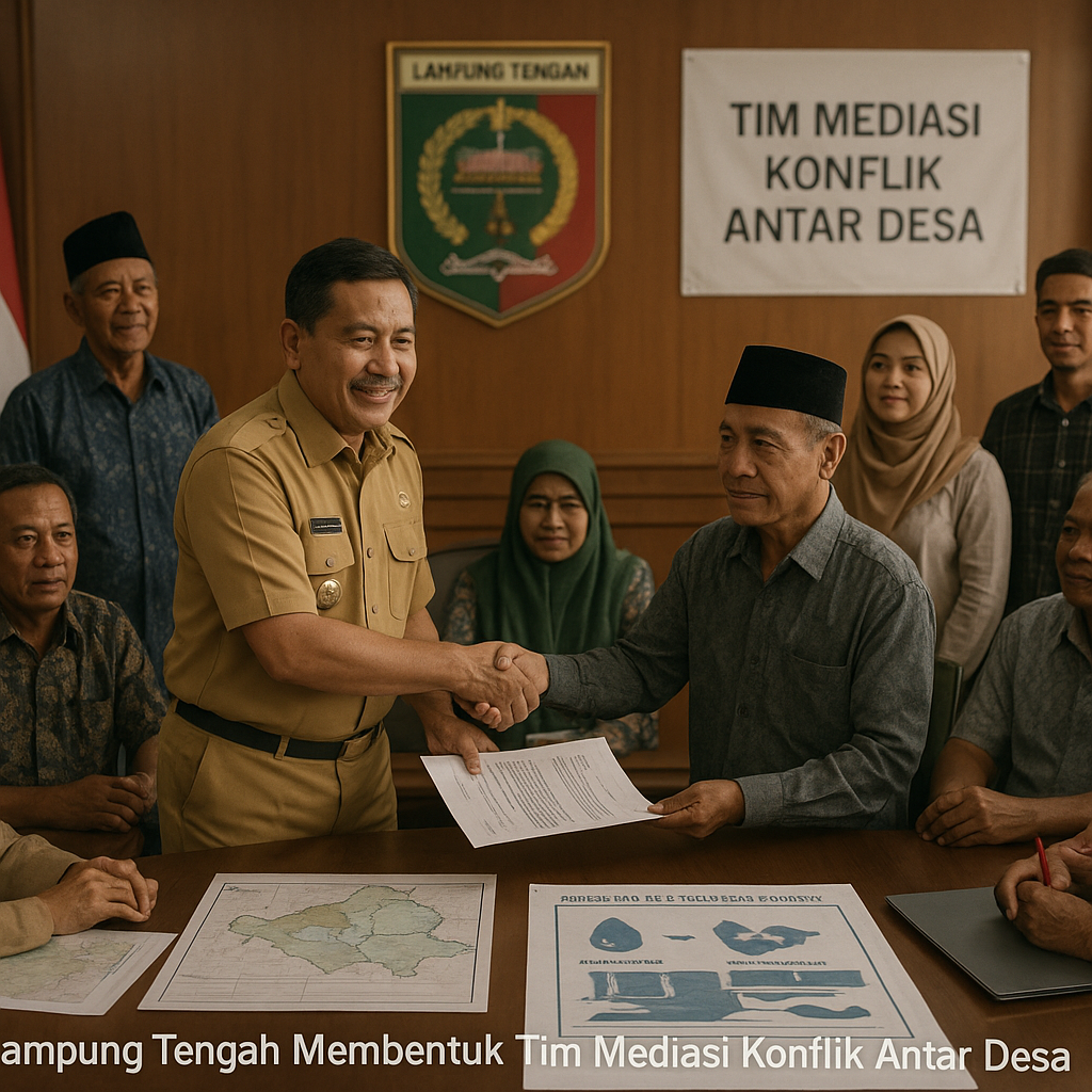 Bupati Lampung Tengah Membentuk Tim Mediasi Konflik Antar Desa