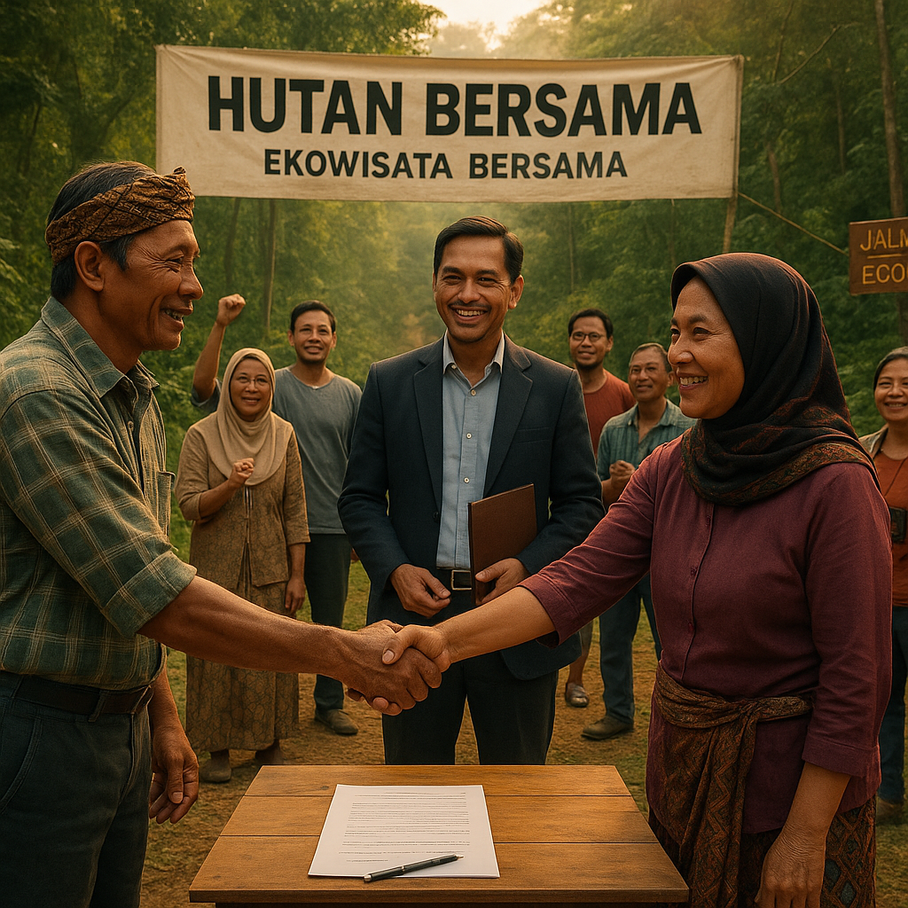 Konflik Batas Dusun di Lampung Barat Berakhir dengan Kesepakatan 'Hutan Bersama' untuk Ekowisata