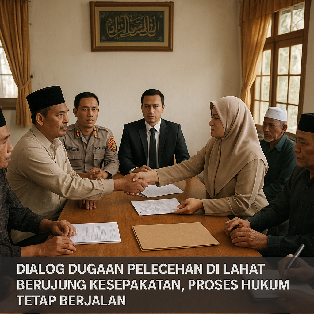 Dialog Dugaan Pelecehan di Lahat Berujung Kesepakatan, Proses Hukum Tetap Berjalan