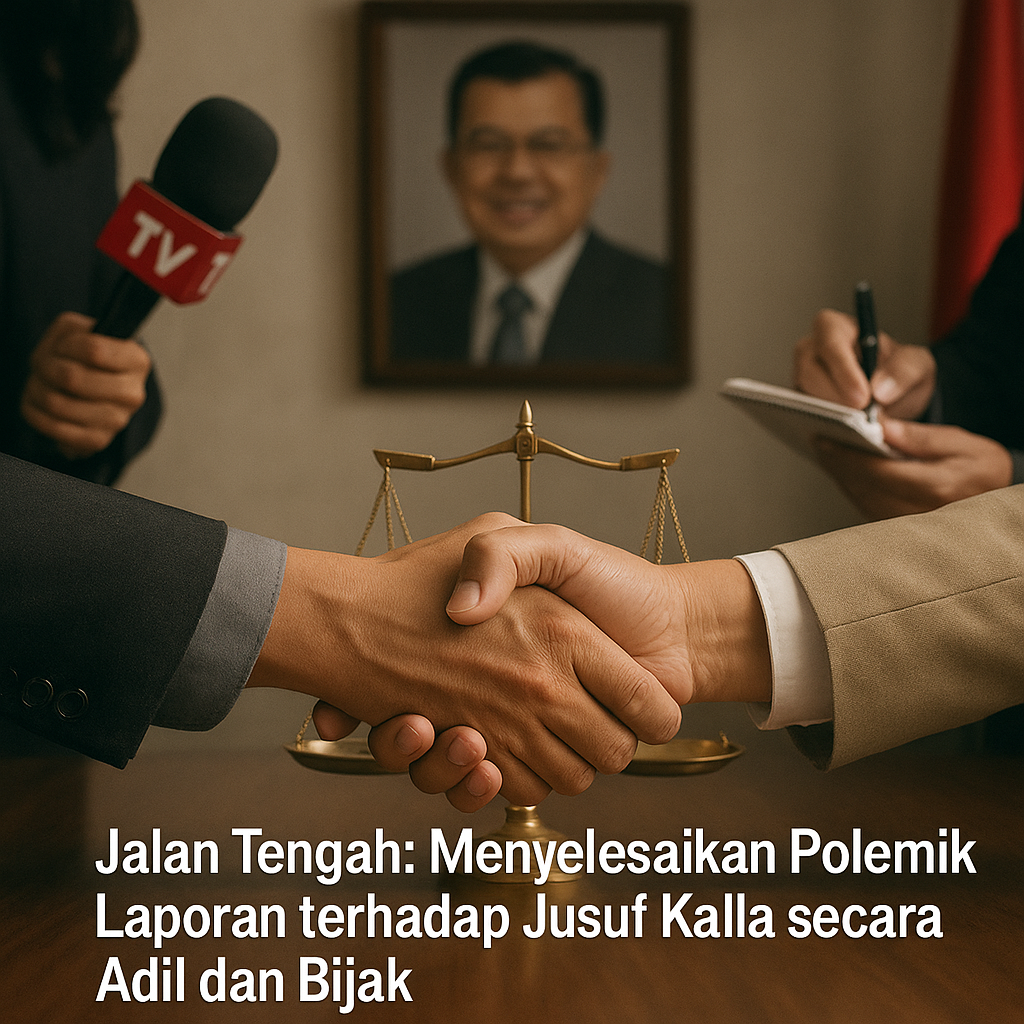 Jalan Tengah: Menyelesaikan Polemik Laporan terhadap Jusuf Kalla secara Adil dan Bijak