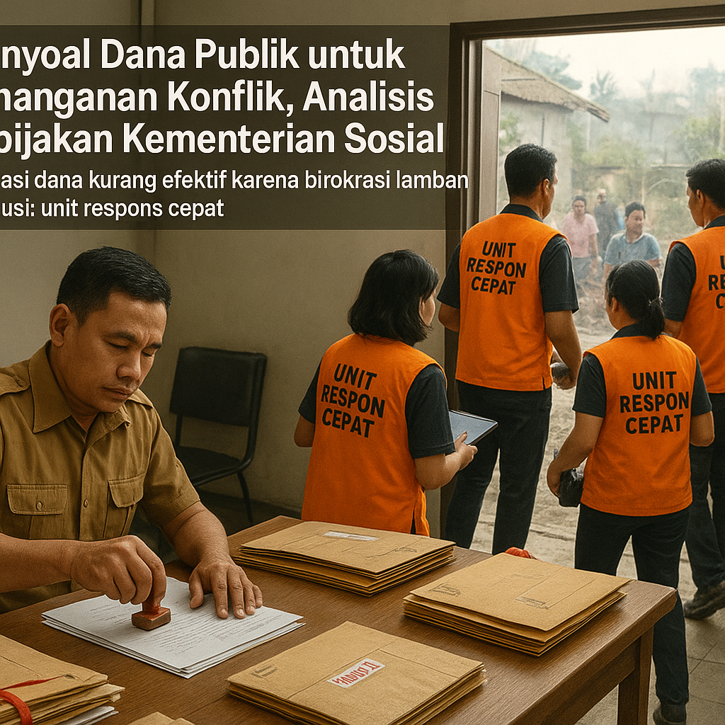 Menyoal Dana Publik untuk Penanganan Konflik, Analisis Kebijakan Kementerian Sosial
