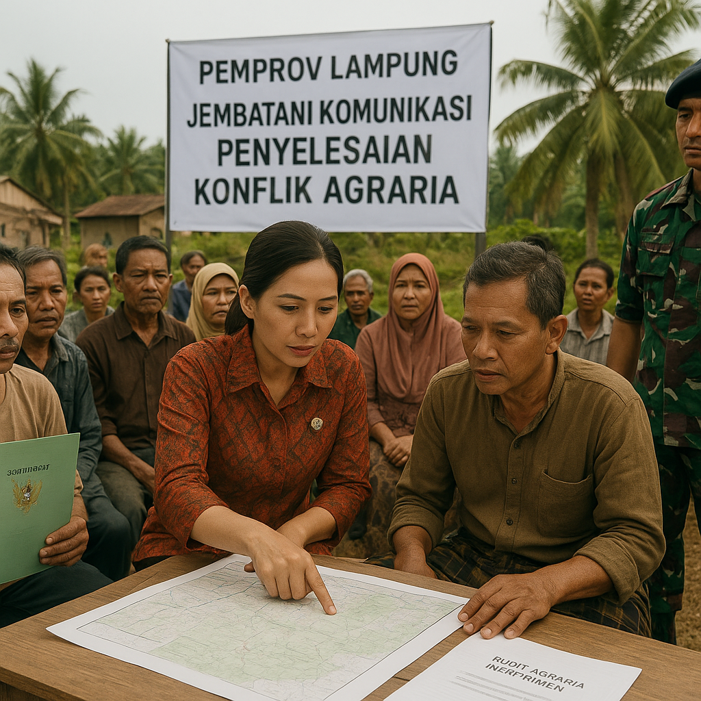 Pemprov Lampung Jembatani Komunikasi Penyelesaian Konflik Agraria di Tulang Bawang