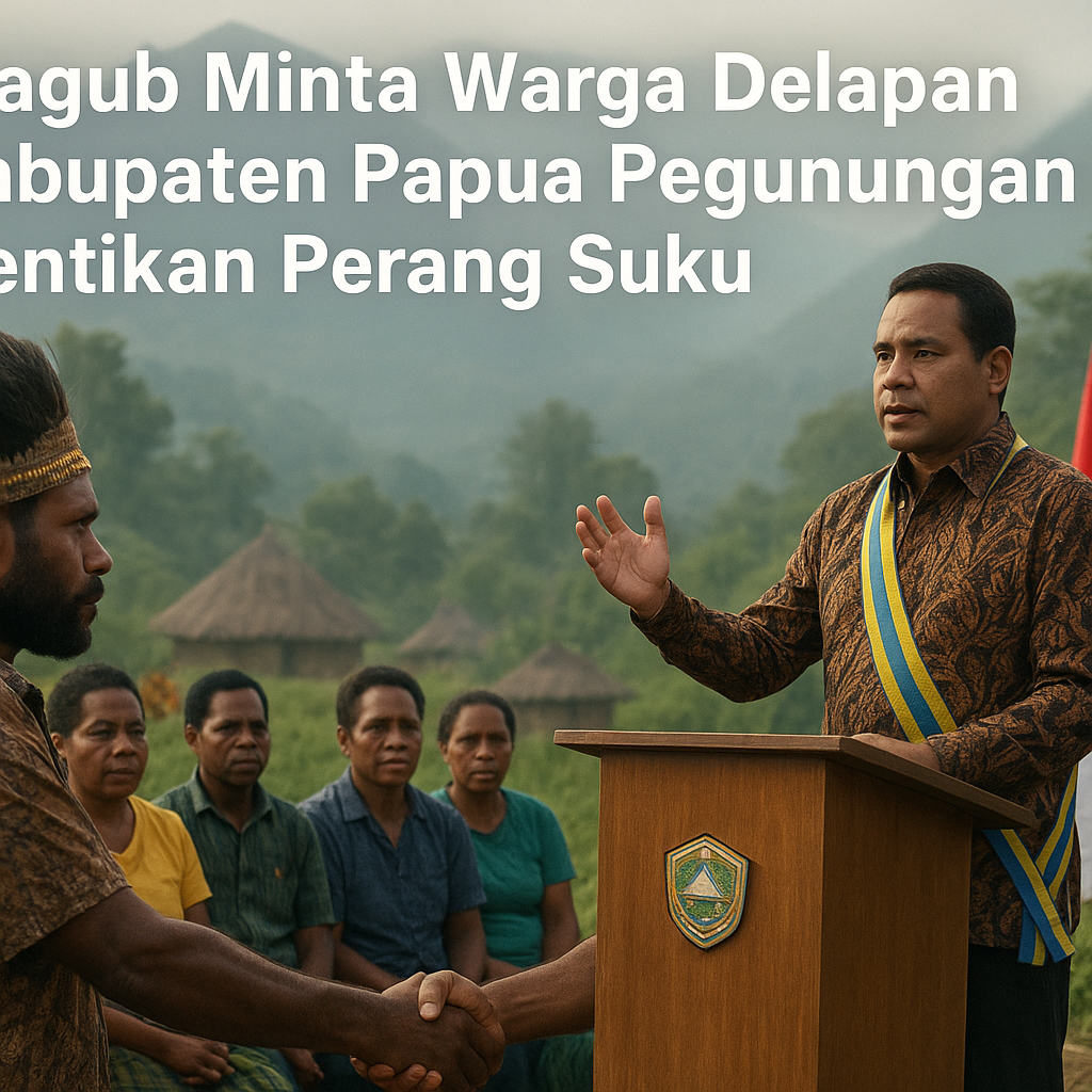 Wagub Minta Warga Delapan Kabupaten Papua Pegunungan Hentikan Perang Suku