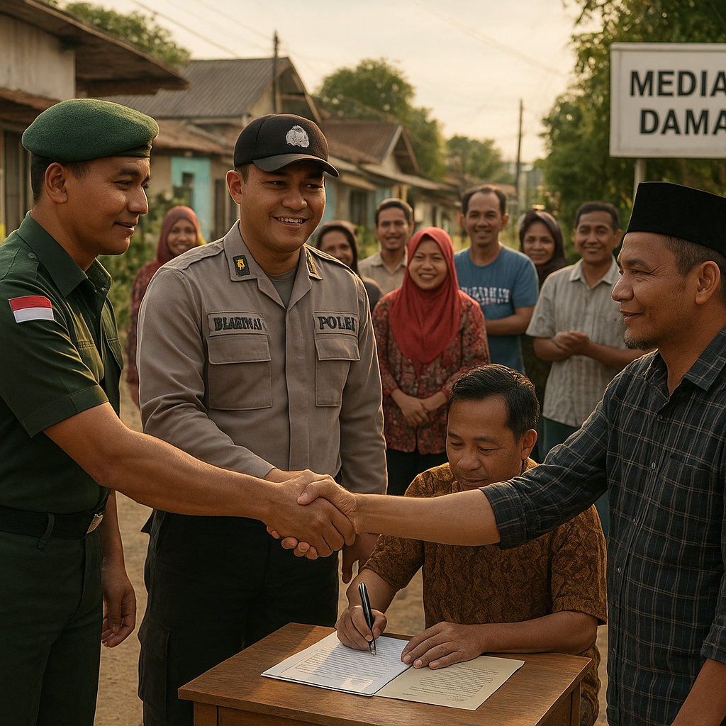 Berkat Mediasi Humanis Babinsa dan Bhabinkamtibmas, Perselisihan Warga di Mabar Berakhir Damai