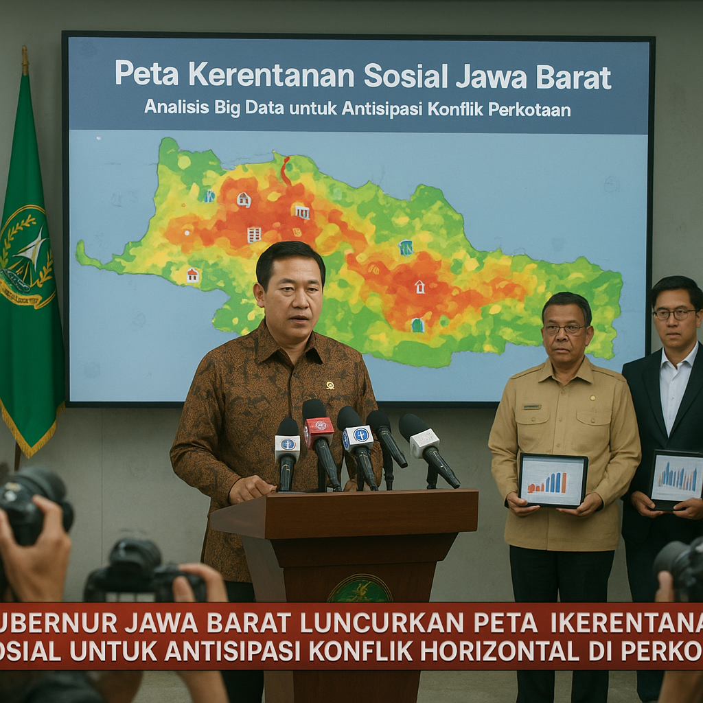 Gubernur Jawa Barat Luncurkan Peta Kerentanan Sosial untuk Antisipasi Konflik Horizontal di Perkotaan