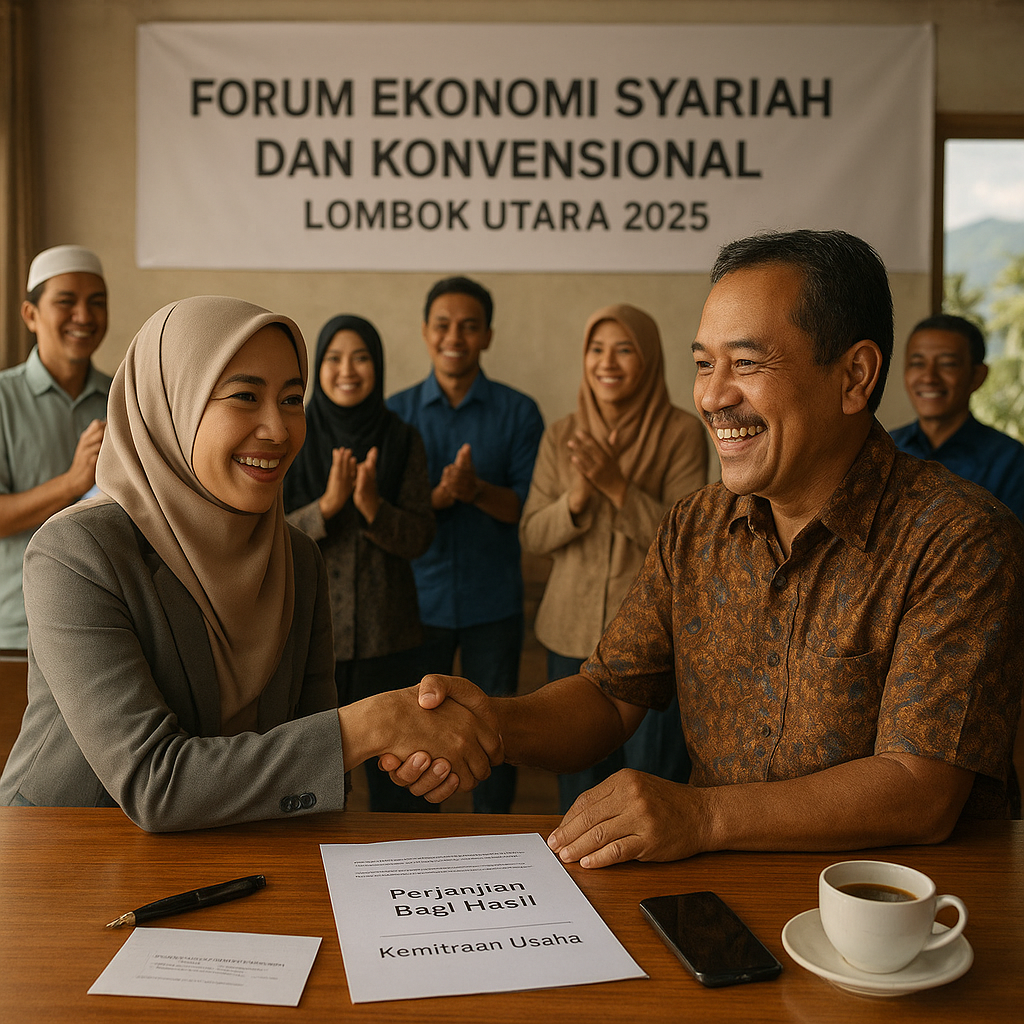 Forum Ekonomi Syariah dan Konvensional di Lombok Utara Ciptakan Kemitraan Usaha Pasca-Konflik 2025