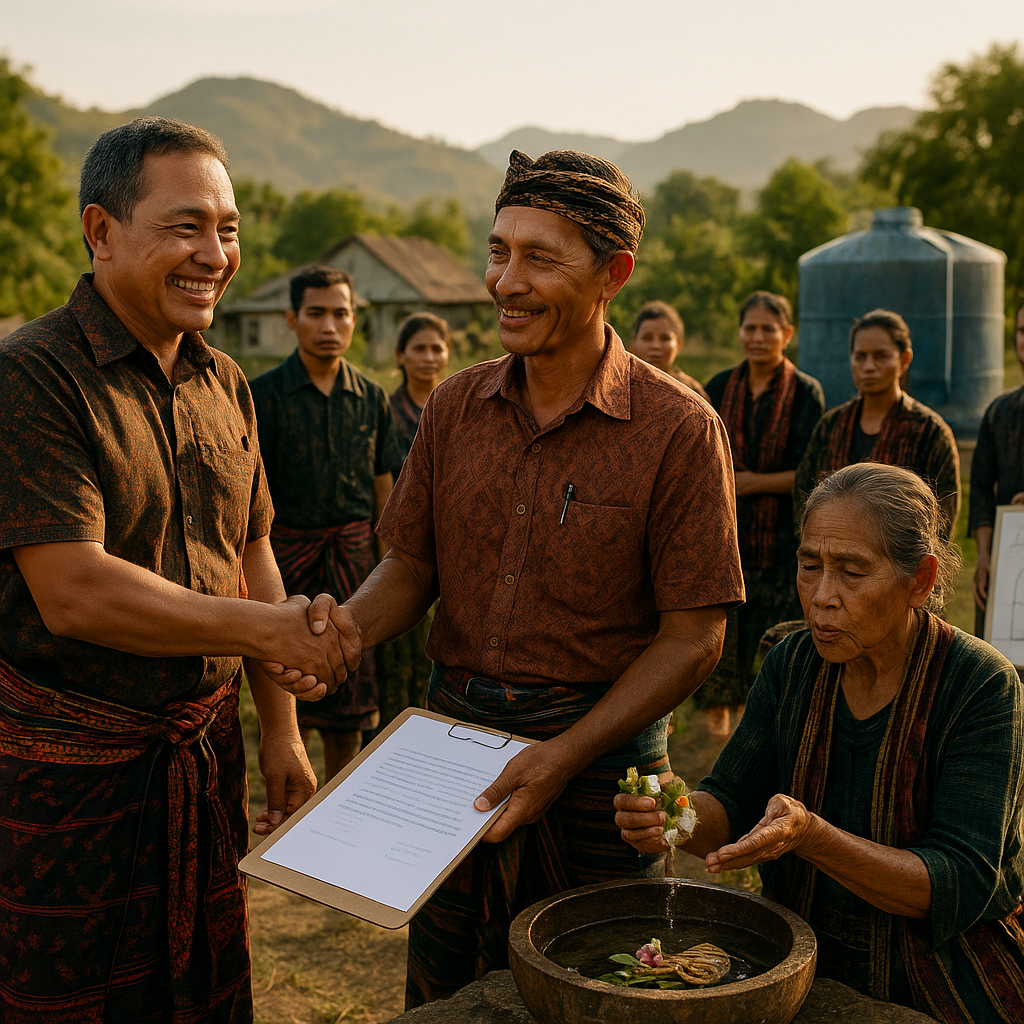 Konflik Antar Kampung di Flores NTT Teratasi Melalui Ritual 'Sipakau' dan Kesepakatan Pembagian Air Bersih