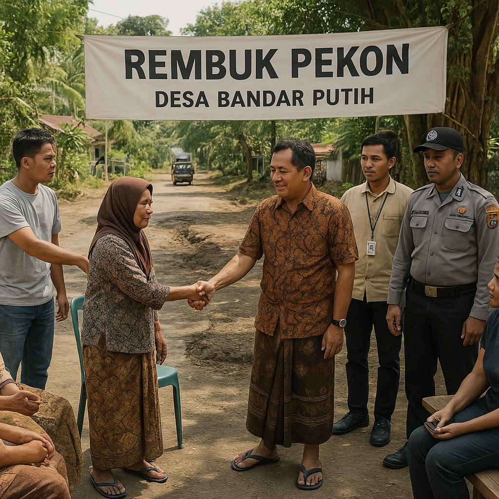 Rembuk Pekon Berhasil Redam Perselisihan Warga di Bandar Putih