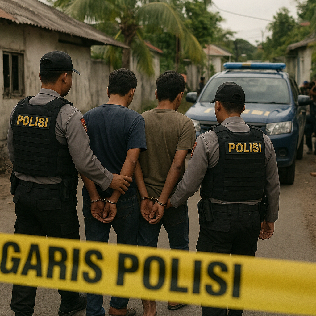 Polisi Amankan Sejumlah Pria Diduga Terlibat Kasus Bentrokan di Perumahan Eks Pejuang Timtim