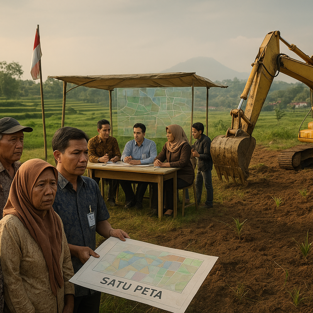 Konversi Lahan dan Ancaman Konflik Agraria: Analisis Kebijakan Satu Peta dan Mediasi Multi-Pihak