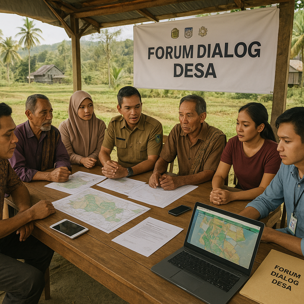 Program 'Forum Dialog Desa' di Sulawesi Tengah Mengurangi Potensi Konflik Agraria Antar Desa