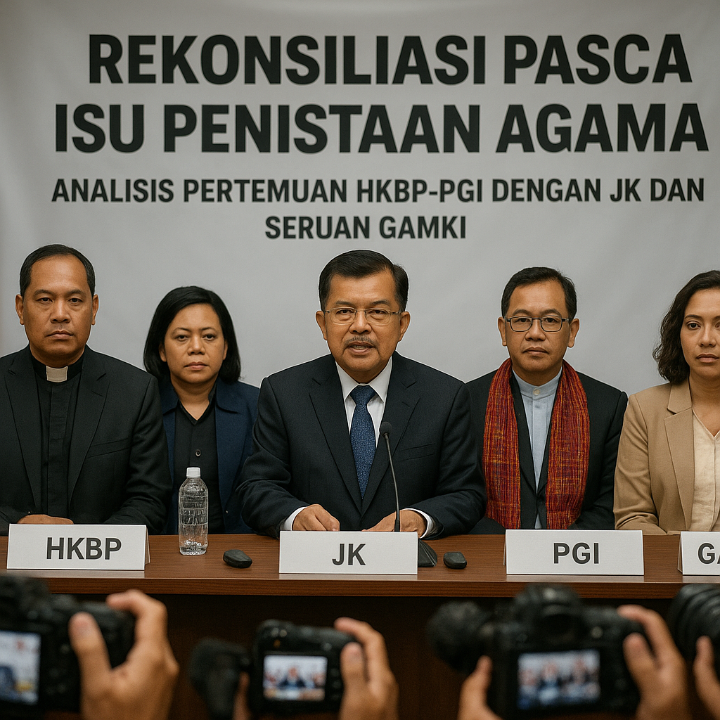 Rekonsiliasi Pasca Isu Penistaan Agama: Analisis Pertemuan HKBP-PGI dengan JK dan Seruan GAMKI