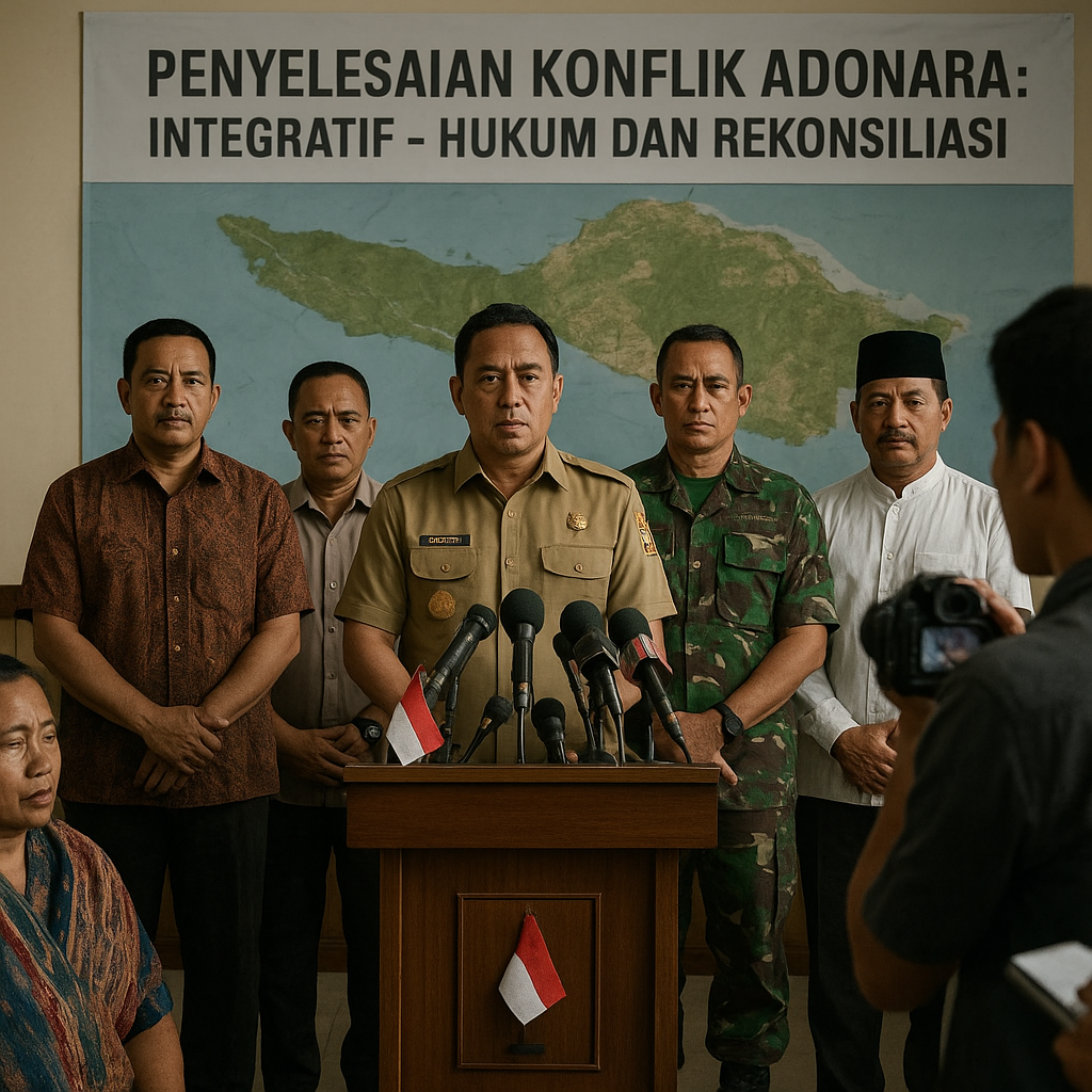 Forkopimda Flores Timur Tegaskan: Penyelesaian Konflik Adonara Harus Integratif, Hukum dan Rekonsiliasi Berjalan Beriringan