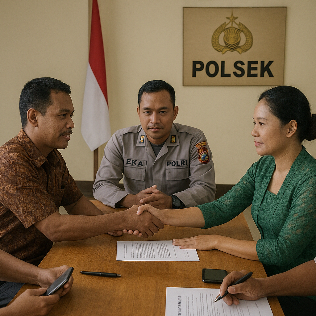 Polsek Mediasi Konflik Guru lewat Restorative Justice, Cegah Eskalasi di Media Sosial
