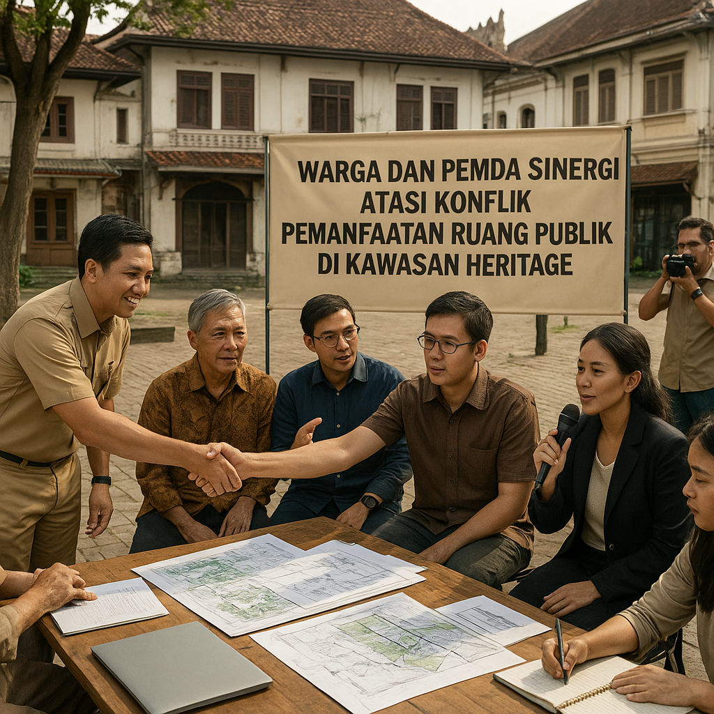 Warga dan Pemda Sinergi Atasi Konflik Pemanfaatan Ruang Publik di Kawasan Heritage