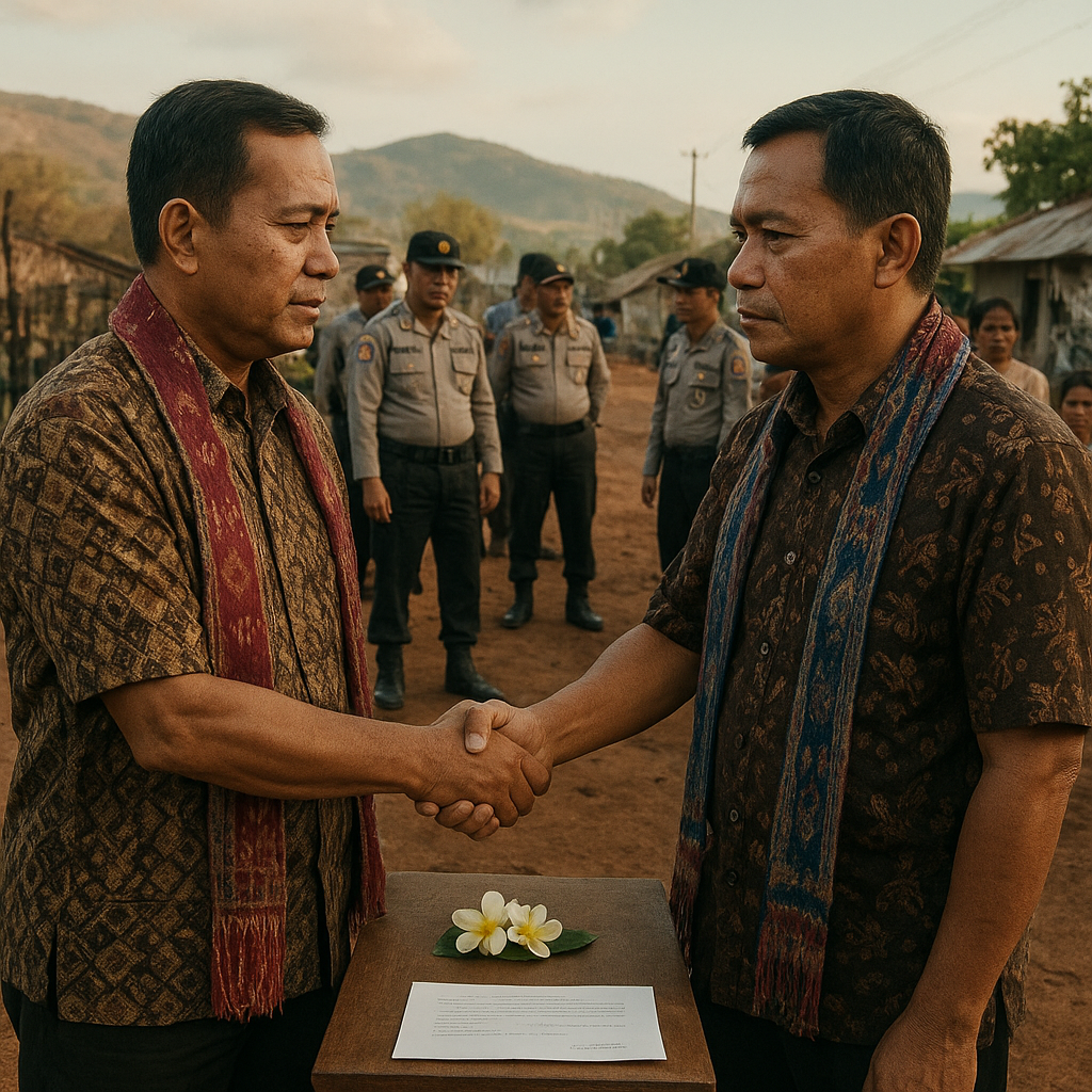 Bentrokan di Adonara NTT, Situasi Keamanan Sudah Kondusif, Dua Kepala Desa Dipertemukan