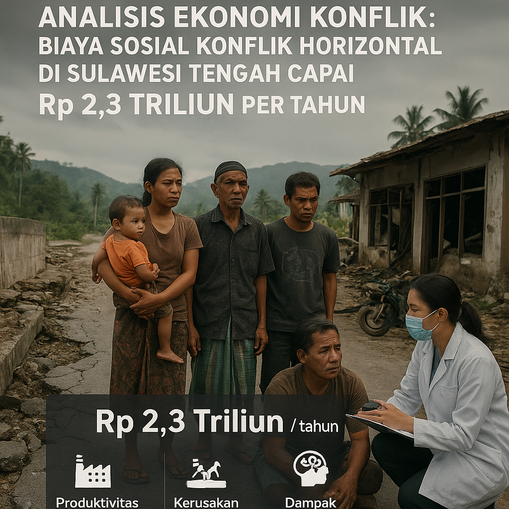 Analisis Ekonomi Konflik: Biaya Sosial Konflik Horizontal di Sulawesi Tengah Capai Rp 2,3 Triliun per Tahun