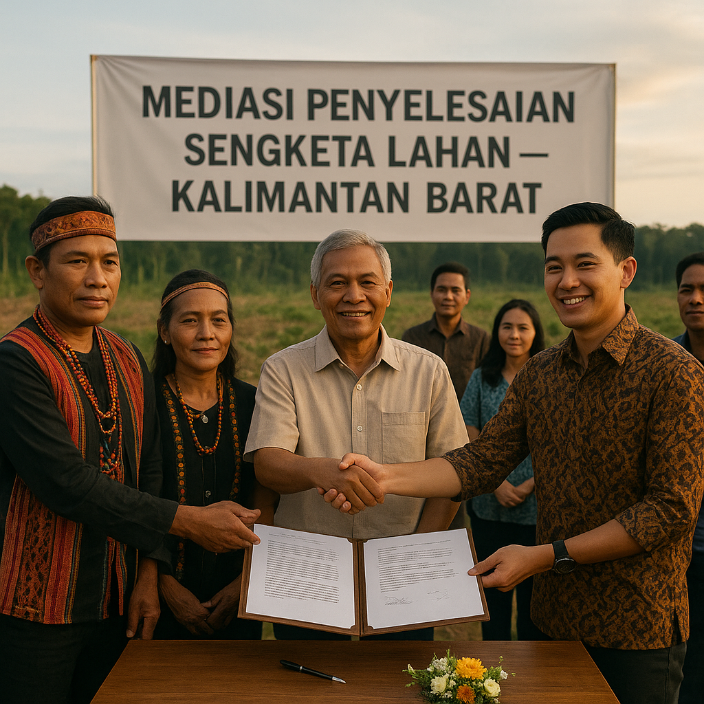 Mediasi Berhasil Akhiri Sengketa Lahan 20 Tahun Antara Masyarakat Adat dan Perusahaan di Kalimantan Barat