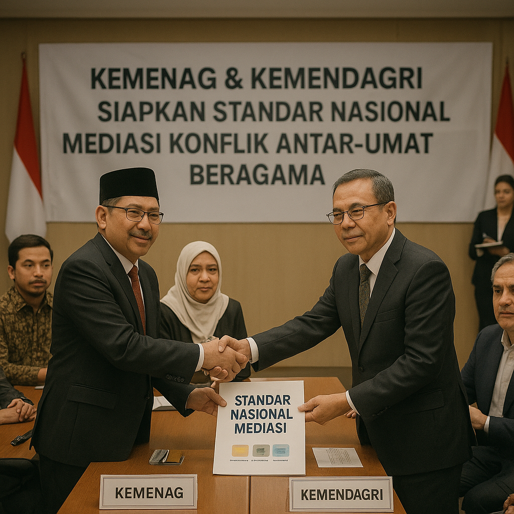 Kemenag dan Kemendagri Siapkan Standar Nasional Mediasi Konflik Antar-Umat Beragama