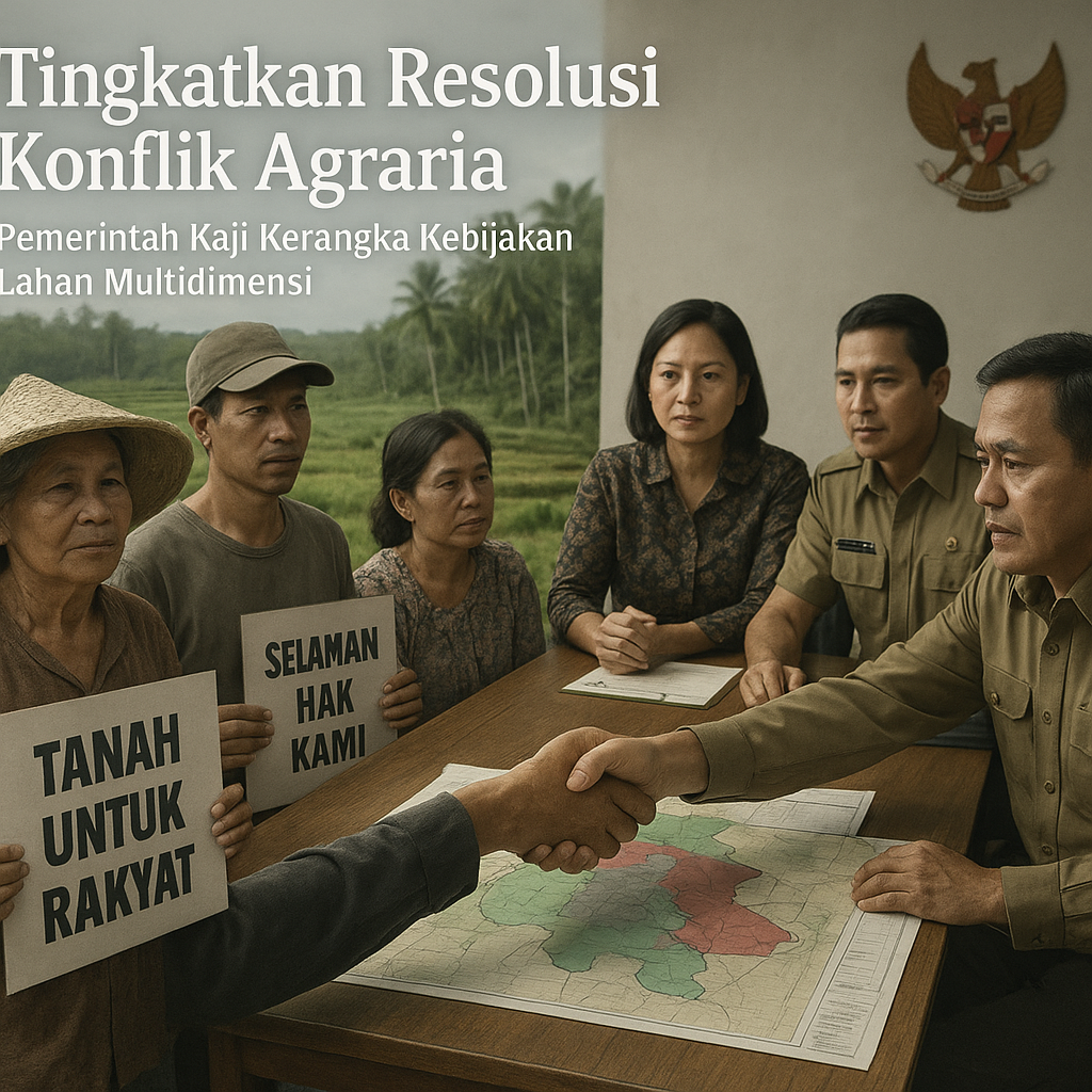 Tingkatkan Resolusi Konflik Agraria, Pemerintah Kaji Kerangka Kebijakan Lahan Multidimensi