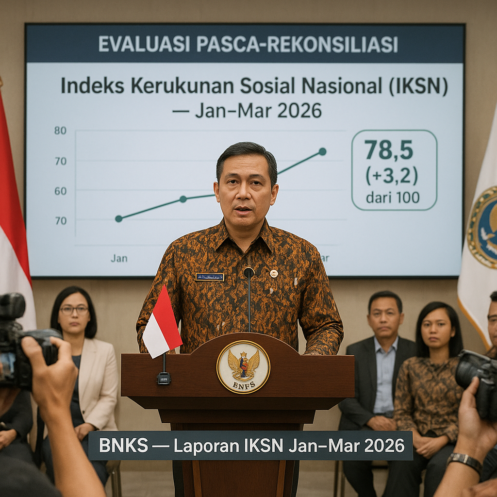 Evaluasi Pasca-Rekonsiliasi: Indeks Kerukunan Sosial Nasional Naik 3,2 Poin