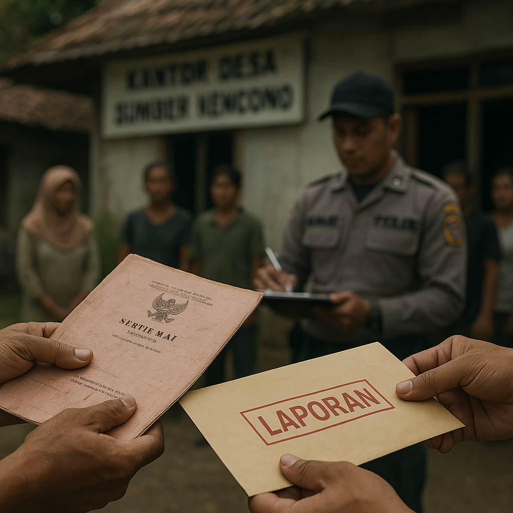 Sekdes Sumber Kencono Moch As’ad Dilaporkan ke Polisi Atas Dugaan Pemerasan