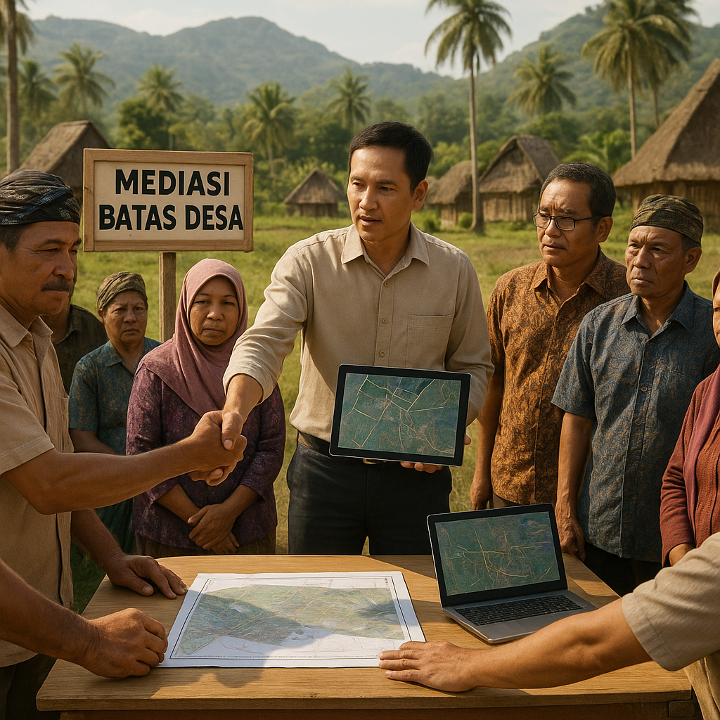 Konflik Batas Desa di Lombok Tengah: Mediasi berbasis Data Spasial dan Rekonsiliasi Kultural
