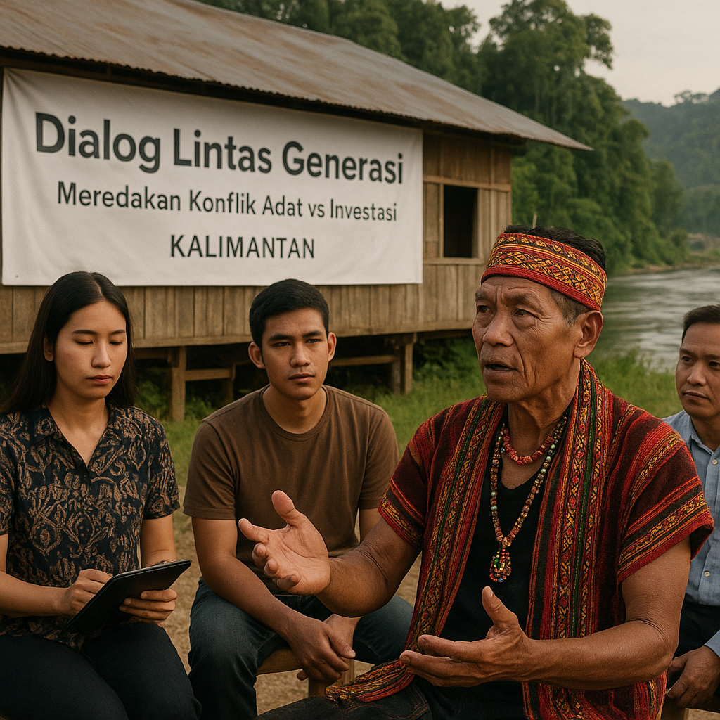 Inisiasi 'Dialog Lintas Generasi' di Kalimantan untuk Meredakan Konflik Adat vs Investasi