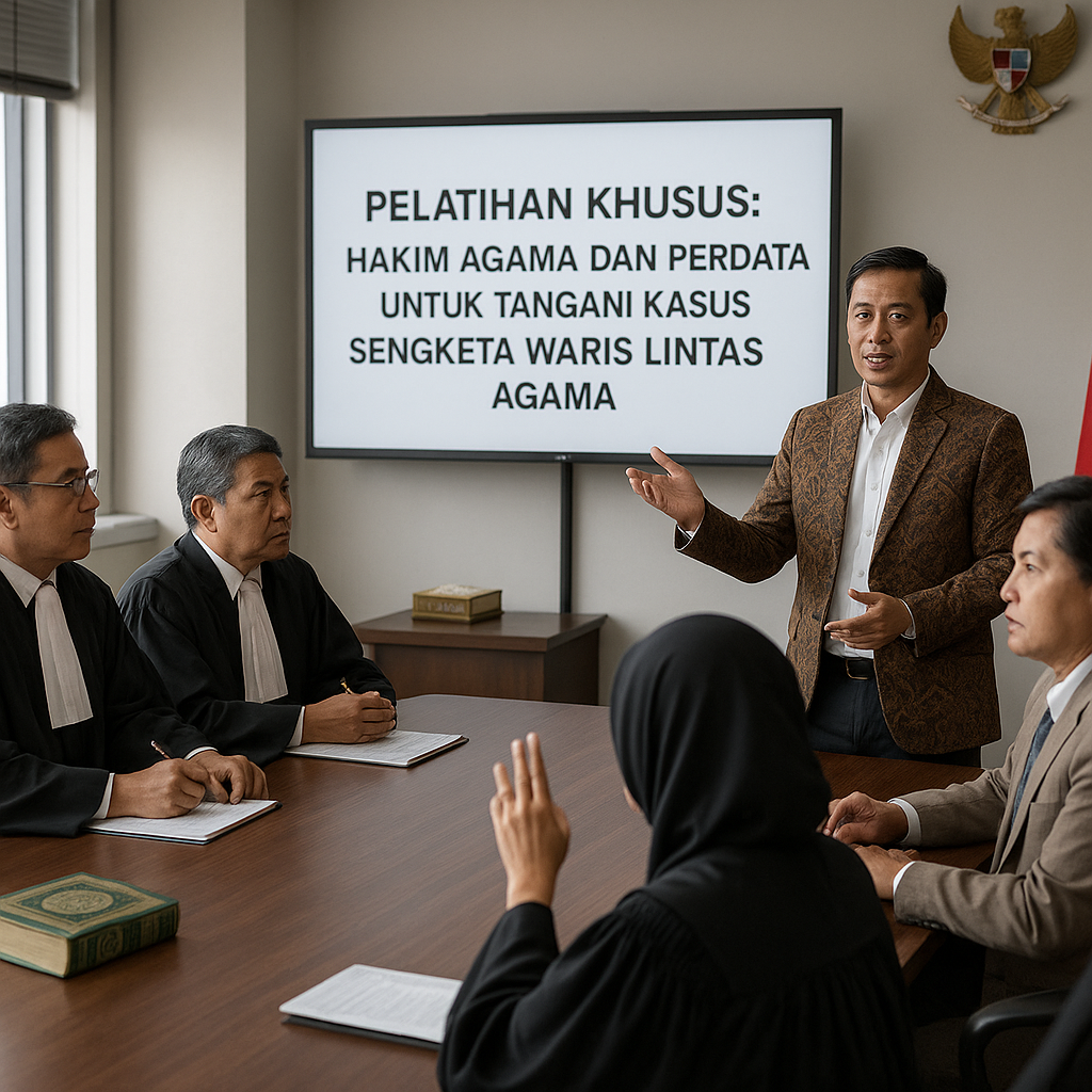 Pelatihan Khusus Hakim Agama dan Perdata untuk Tangani Kasus Sengketa Waris Lintas Agama
