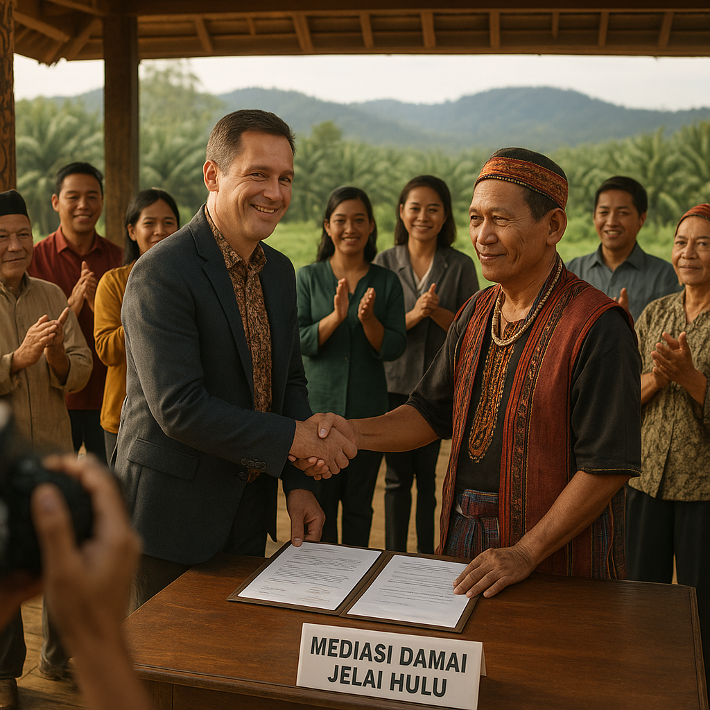 Mediasi Damai Konflik Perkebunan di Jelai Hulu, FR Group dan Masyarakat Capai Kesepakatan