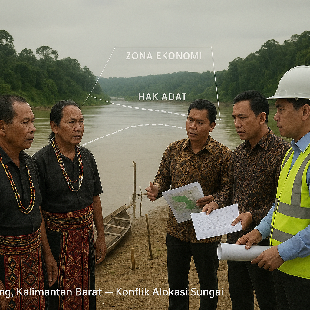 Konflik Alokasi Sungai di Kalimantan Barat: Menyoroti Pemetaan Zona Ekonomi dan Hak Tradisional