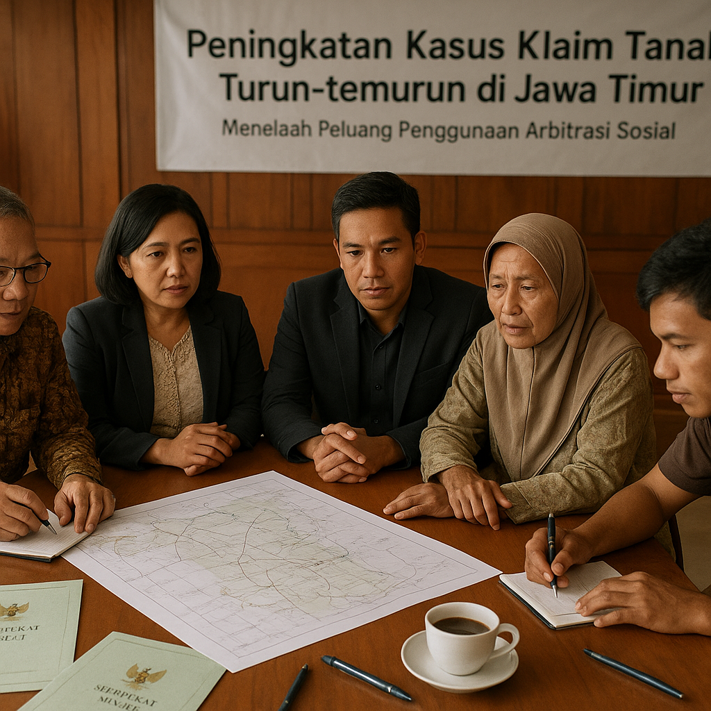 Peningkatan Kasus Klaim Tanah Turun-temurun di Jawa Timur: Menelaah Peluang Penggunaan Arbritasi Sosial