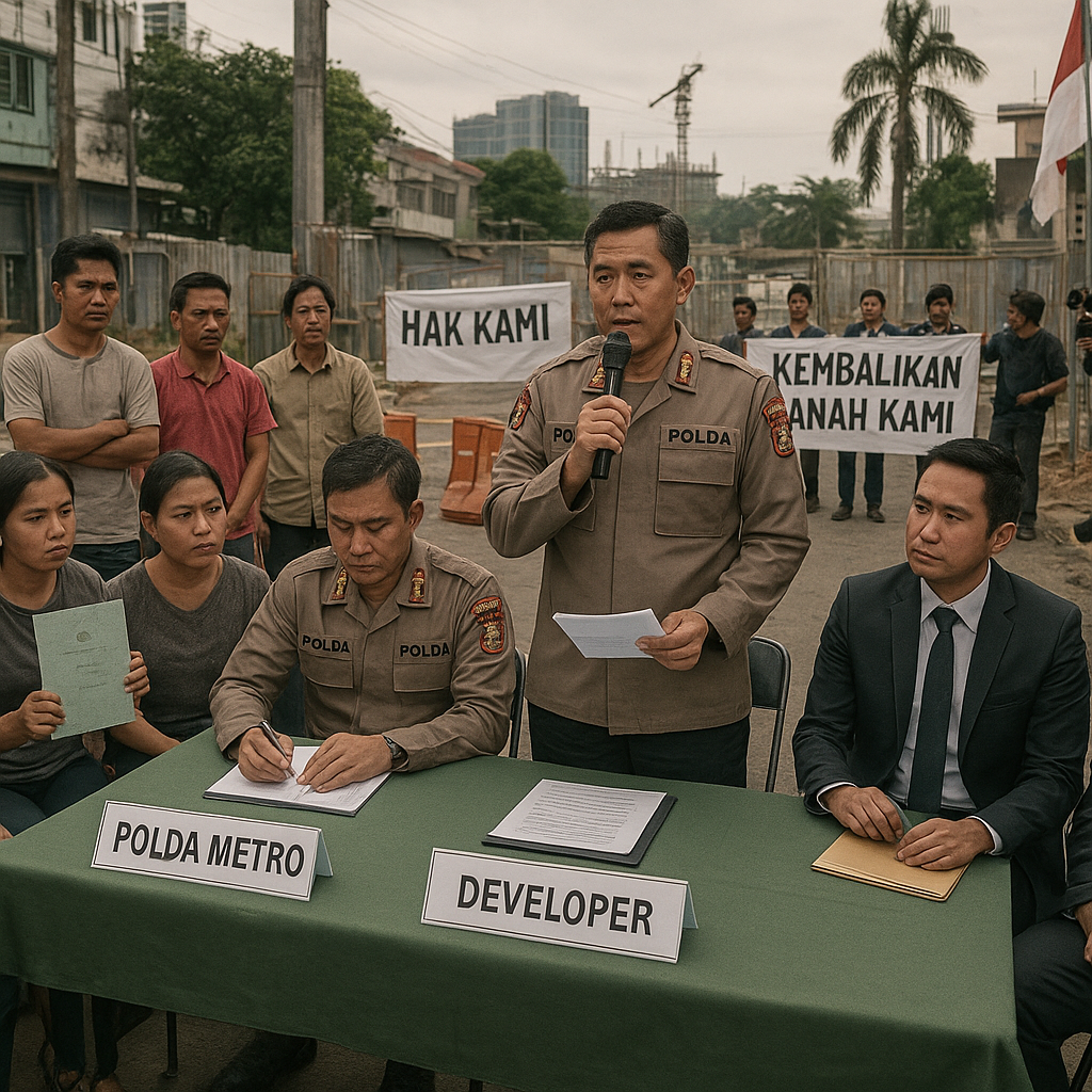 Polda Metro Jaya Gelar Mediasi Antara Warga dan Pengembang terkait Konflik Tanah di Jakarta Timur