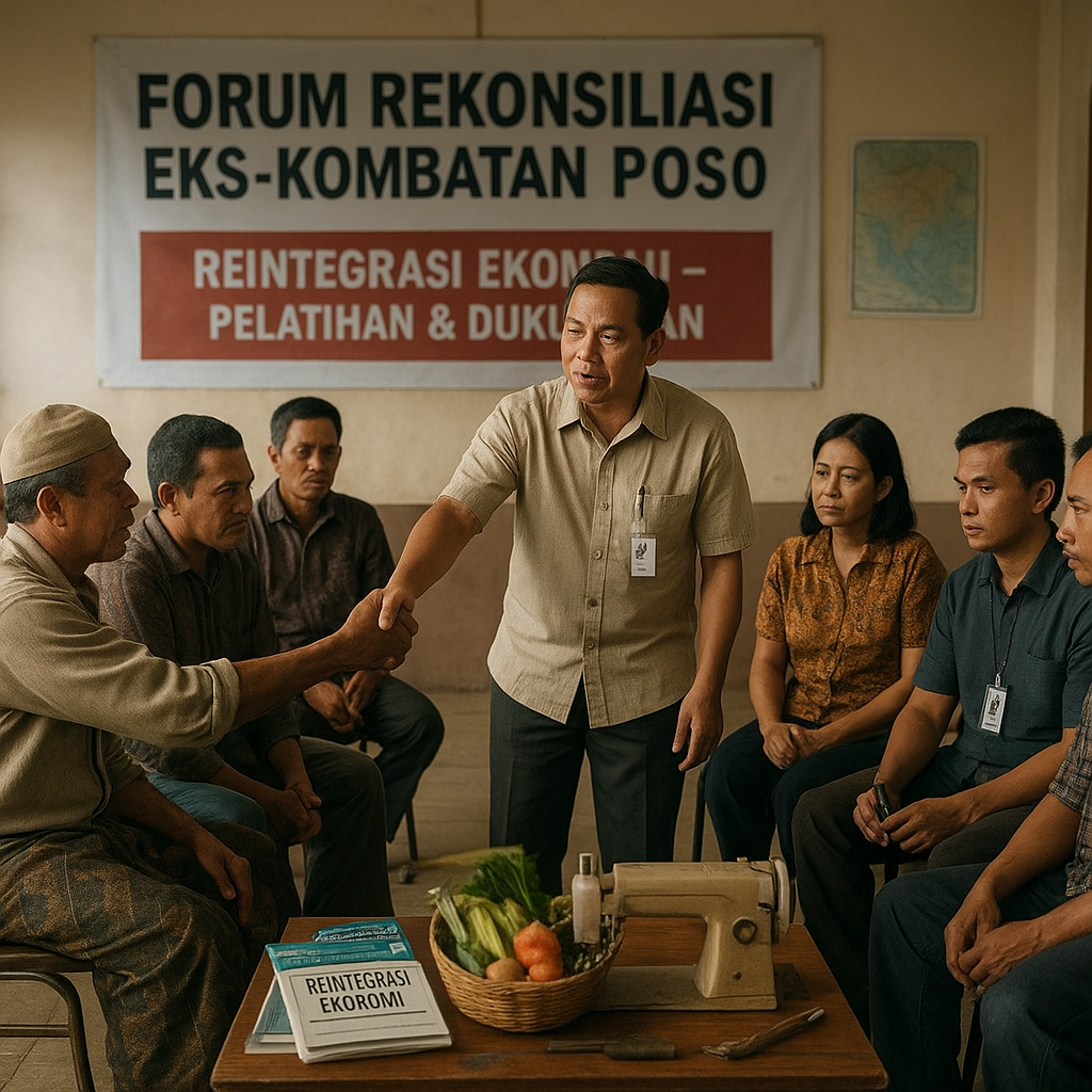 Forum Rekonsiliasi Eks-Kombatan di Poso Dilanjutkan, Fokus pada Reintegrasi Ekonomi
