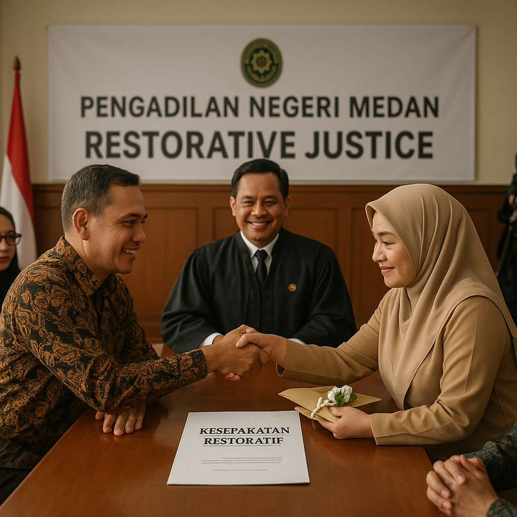 Pengadilan Negeri Medan Gelar Restorative Justice Pertama untuk Konflik Massa Antar-Etnis