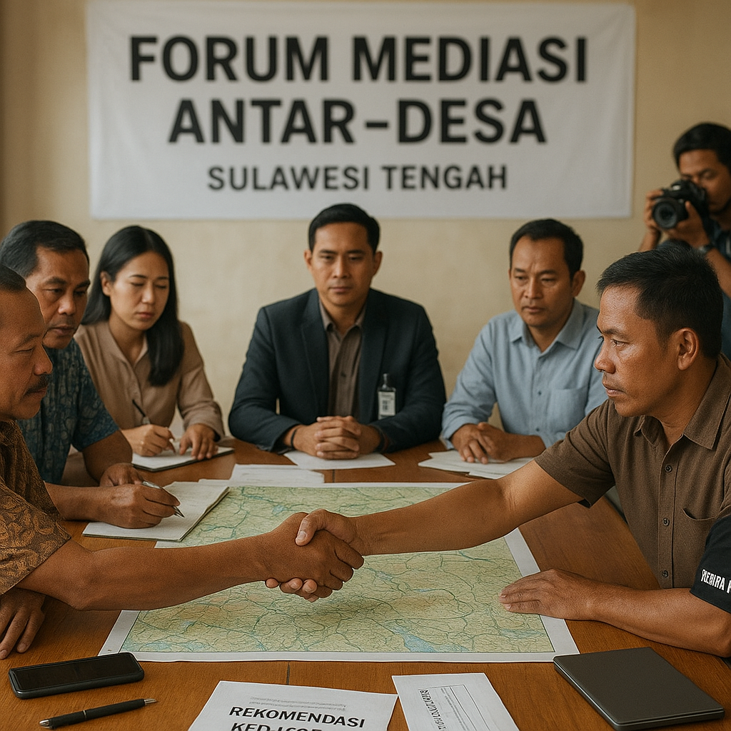 Forum Mediasi Antar-Desa di Sulawesi Tengah Berhasil Menurunkan Konflik Perbatasan