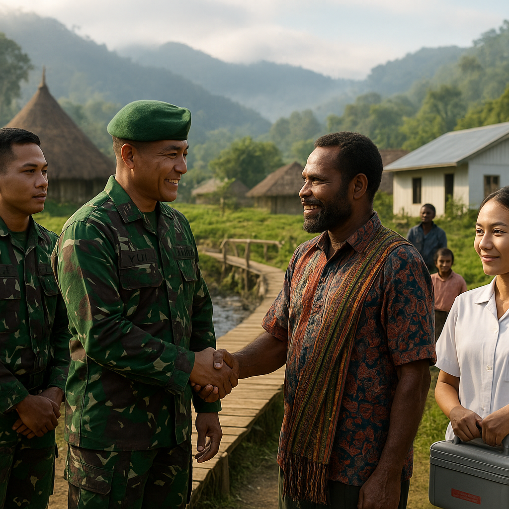 Peran Strategis TNI dalam Operasi Damai Cendrawasih: Pendekatan Soft Power dan Pembangunan di Papua